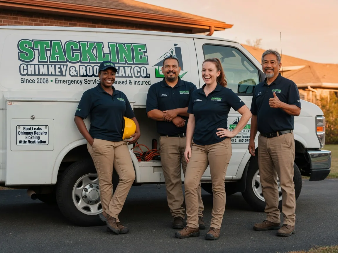 Chimney flashing repair company in Saint David, IL